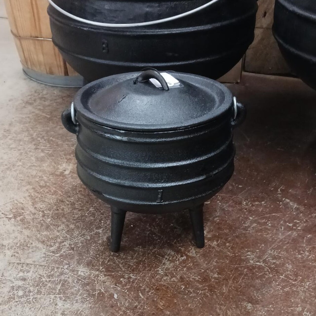 Lehman's Campfire Cooking Kettle Pot - Cast Iron Potjie Dutch Oven